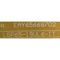 FUENTE PARA TV LG / NUMERO DE PARTE EAY65668702 / LGP65-19UL6-IT / 65668702